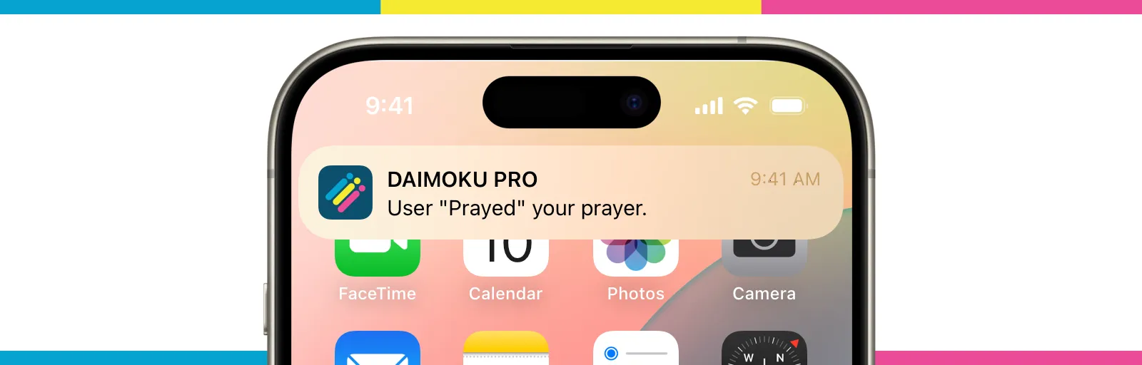 Notification of "Prayed"