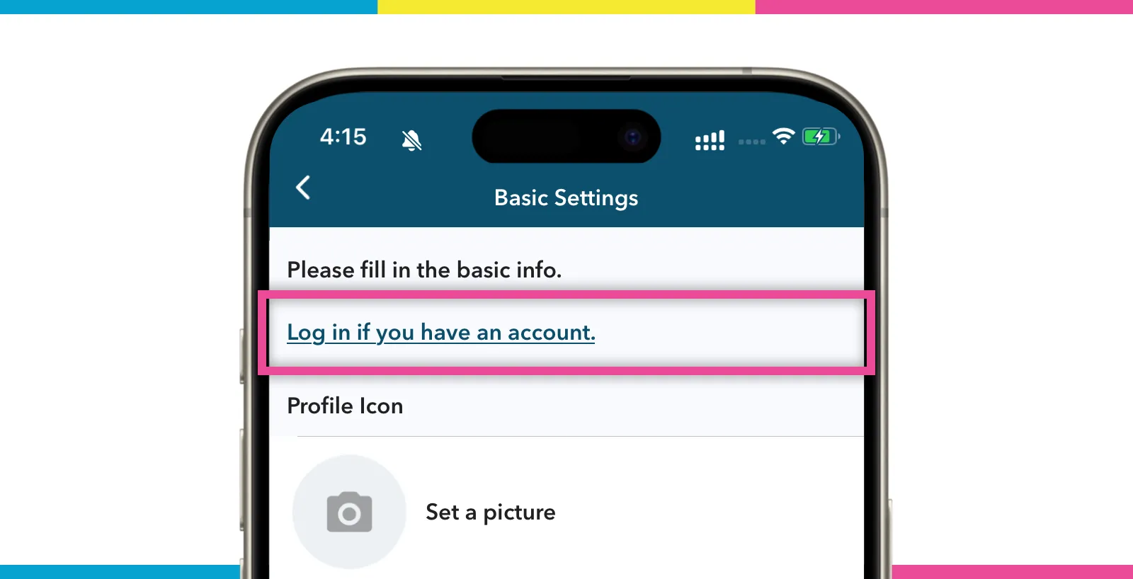 Basic Settings screen